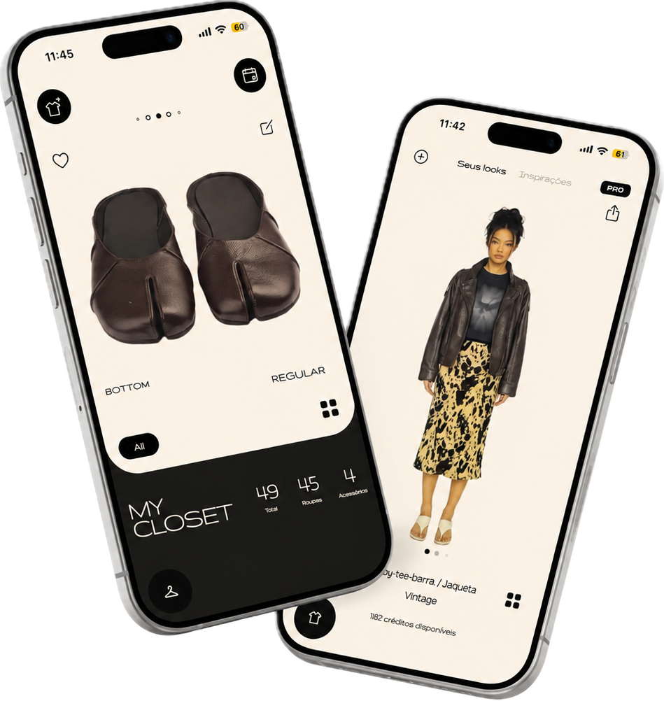 Telas do app CLO